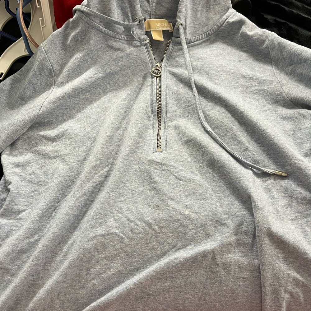 Light Gray Quarter-Zip Hoodie
